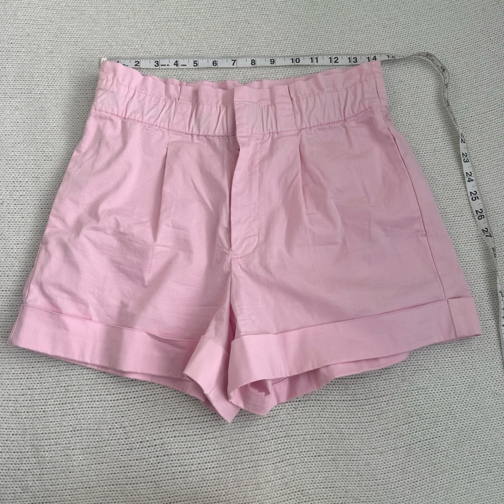 J Crew Cotton High Waist Shorts Pink Size 4 - Picture 4 of 6